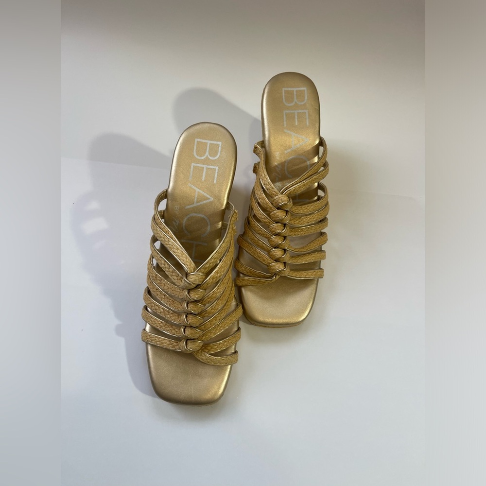 Beach Gold Women's Strappy Sandals